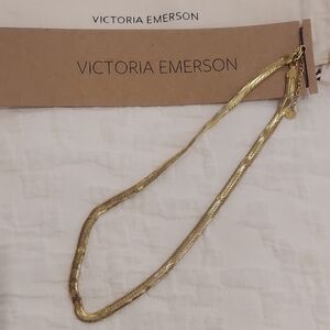 Victoria Emerson Shimmering Gold Necklace